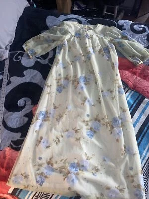 Винтажный Liberty House винтажный гавайский макси платье цветок зеленый полиэстер размер 16 - Изображение 1 из 4