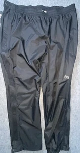 Outdoor Research Rain Pants Mens Sz XXL Apollo Ankle Zip Outdoor Hiking NWT BLK - Picture 1 of 21