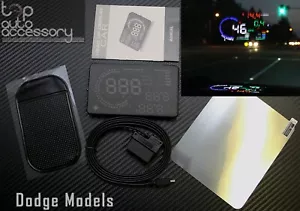 HUD Head Up Display 5.5" OBD II 2 Speed RPM Warning System for all models Dodge - Picture 1 of 5