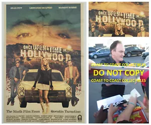 Quentin Tarantino signed Once upon a Time in Hollywood 12x18 photo COA Proof. - Picture 1 of 3
