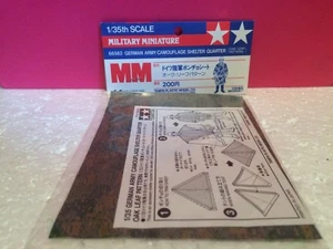 TAMIYA SUPERBE DECALCOMANIE GERMAN ARMY CAMOUFLAGE SHELTER NEUF SOUS BLISTER - Imagen 1 de 1