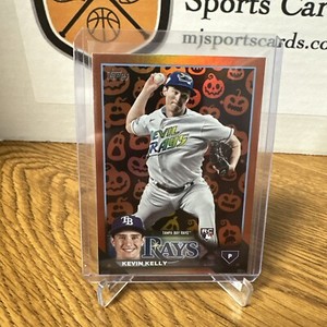 Kevin Kelly 2023 TOPPS UPDATE SERIES  ROOKIE Jack O Lantern SP  TAMPA BAY RAYS🎃