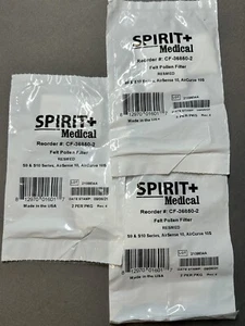 3 Packs Spirit Medical Felt Pollen Filter ResMed CF-36850-2 - 6 Filters - Picture 1 of 3