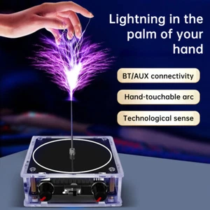 AC110-220V Dual Mode Music Tesla Coil Music Box Artificial Lightning Touchable - Picture 1 of 24