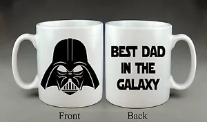Personalised Mug Star Wars Darth Vader Best Dad in the Galaxy Fathers Day Daddy - Picture 1 of 1