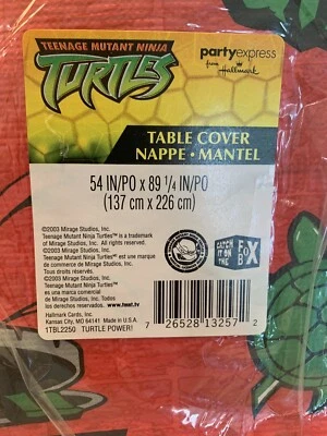 Hallmark Teenage Mutant Ninja Turtles Birthday Party Paper Table Cover 54x89 - Image 1 of 4