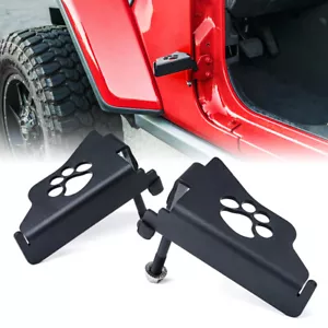 2 piezas para Jeep Wrangler JL 2018-2021 estriberas de acero mate bisagra de puerta pedal pata - Imagen 1 de 7