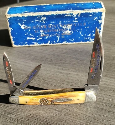 Редкий 1994 Case XX Bechtler новый нож клуб 1 из 57 олень морской конек Whittler 530055 - Изображение 1 из 4