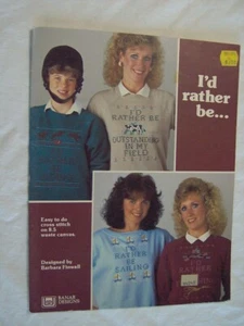 I'd RATHER BE Riding Sailing Stitching Outstanding CROSS STITCH PATTERN CHART - Picture 1 of 3