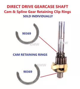 3360629 Whirlpool Gearcase AGITATE SHAFT 285206 CAM RETAINING CLIP RING 90369 - Picture 1 of 3