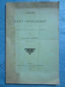 L'EGLISE SAINT-APOLLINAIRE DE DIJON, 1896. - Picture 1 of 4