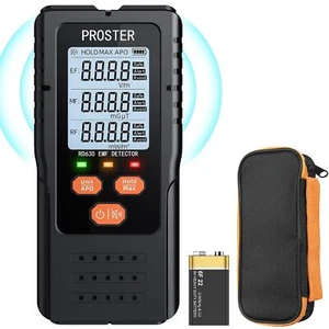 Proster 3in1 Digital Electromagnetic Field Radiation Detector - EMF Meter For 5G - Picture 1 of 12
