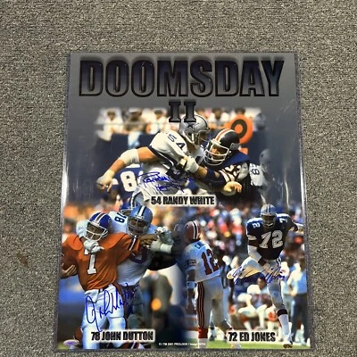 Randy White, Dutton & Jones Doomsday II Dallas Cowboys Signed 16x20 TRIStar Holo - Image 1 of 4