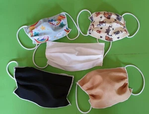 mascherina facciale in stoffa UOMO DONNA BAMBINO/A - Picture 1 of 6