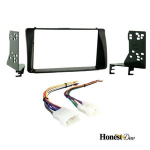 95-8204 Double Din Radio Install Dash Kit & Wires for Corolla, Car Stereo Mount