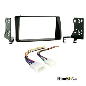 95-8204 Double Din Radio Install Dash Kit & Wires for Corolla, Car Stereo Mount - Picture 1 of 4