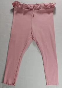 Girls Jumping Beans Leggings Pink Ruffled Waist with Bow - Picture 1 of 5