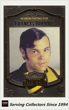 Richmond HOF & Immortals Collector Card Set Hall Of Fame #11 FRANCIS BOURKE
