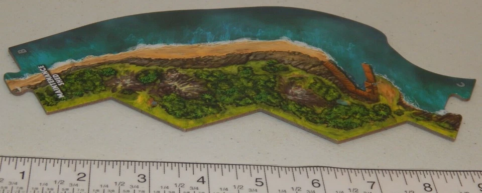 2018 Jurassic Park Danger Adventure Strategy Game B C Board Part Only - Image 1 of 1
