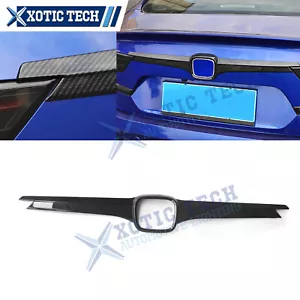 Carbon Fiber Texture Rear Door Trunk Gate Lid Molding Cover For Honda Accord - Bild 1 von 11