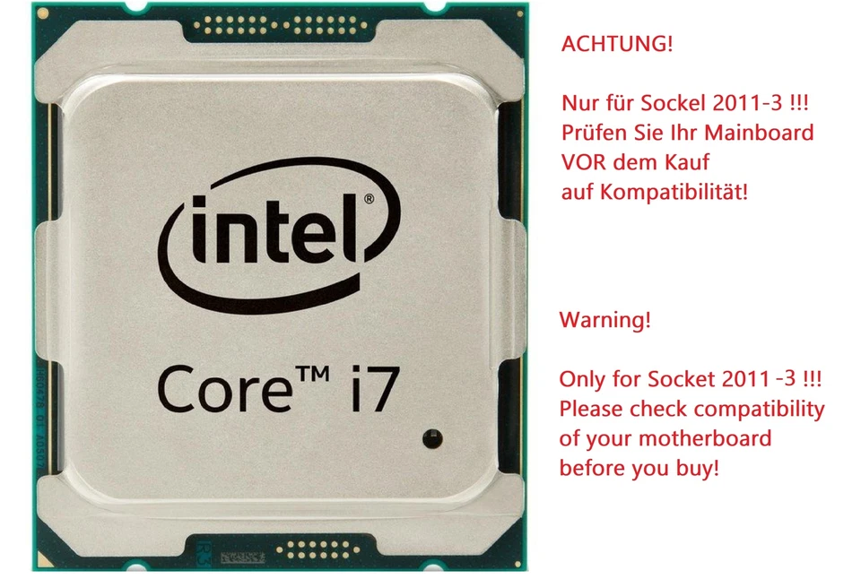 Socket processore CPU Intel Core i7-6800K (6 x 3,4 GHz) SR2PD 2011-3 (#4597) - Immagine 1 di 1
