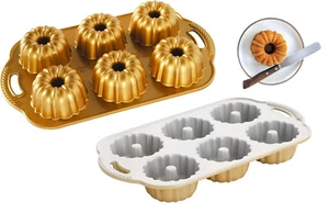 Nordic Ware: Bundlette Anniversary Mini Pan Backform Monoportion Bund Cake-Usa - Bild 1 von 6