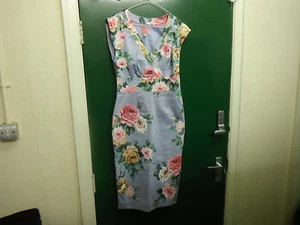 Vestido para dama Joules azul floral talla 8 - Imagen 1 de 6