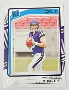2024 Panini Donruss JJ McCarthy Base Rated Rookie Card RC #303 Vikings NFL Card  - Picture 1 of 2