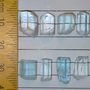 Aquamarine & Goshenite facet rough mostly eye clean loose gems lot Shigar 25.4ct - Picture 1 of 6