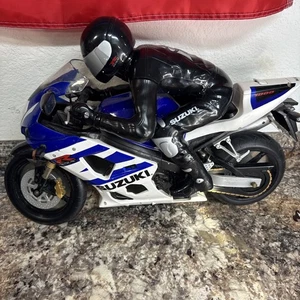 LRG Vtg TYCO Suzuki GSX-R 1000 RadioControl RC Motorcycle No Remote Or Charger - Picture 1 of 12