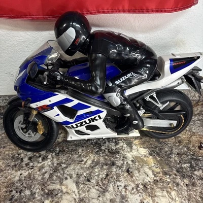 LRG Vtg TYCO Suzuki GSX-R 1000 RadioControl RC Motorcycle No Remote Or Charger - Image 1 of 4