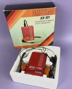 1980s Vintage Boxed Amstrad XR 101 MW/FM2 Band HiFi Receiver Pocket Radio 1985 - Bild 1 von 13