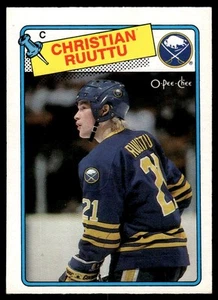 1988-89 O-Pee-Chee Christian Ruuttu Buffalo Sabres #18 - Picture 1 of 2