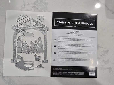 Stampin' UP! "NIGHT DIVINE Dies" NEW UNUSED NATIVITY SCENE - DIES ONLY - Image 1 of 2