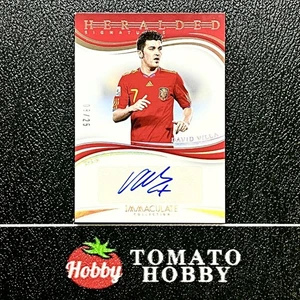 PANINI IMMACULATE 2024-25 DAVID VILLA /25 AUTO UNPARALLELED HERALDED SIGNATURES - Picture 1 of 2
