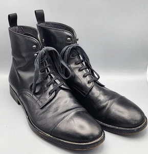 To Boot New York Adam Derrick Burkett Schnürstiefel Größe 11,5 schwarz CapToe Italien - Bild 1 von 14