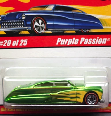 Hot Wheels Purple Passion Merc Classics Car #20 of 25 Series 1 Green Spectraflam - Image 1 of 2