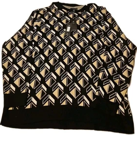 Herren Shaquille o'Neal geometrischer Pullover Größe 4xlt (C8) - Bild 1 von 5