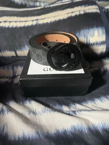 Men’s All Black Gucci Belt - Picture 1 of 3