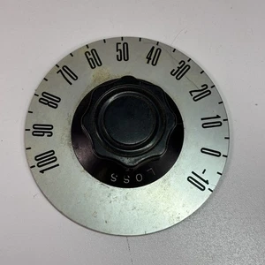 Vintage Radio Verlust Dial Knob Industrial Scientific Control Scale -10 to 100 - Bild 1 von 8