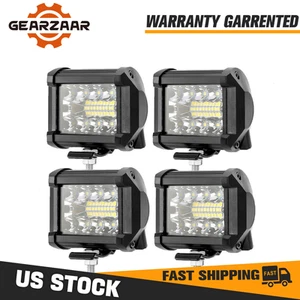 4PCS 4inch 480W LED Spot Beam Cube Fog Work Lights Pods Off Road SUV ATV KY - Picture 1 of 24