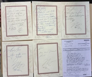 Nick Carter Backstreet Boys SUPER RARE 5 handwritten letters  & notes from 2003. - Picture 1 of 12