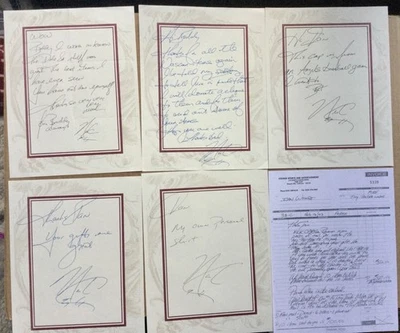 Nick Carter Backstreet Boys SUPER RARE 5 handwritten letters  & notes from 2003. - Image 1 of 4