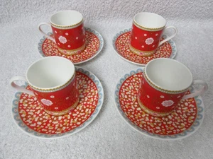 Maxwell and Williams Cashmere Enchante Veronique Espresso 4 x Tassen und Untertassen - Bild 1 von 16