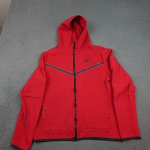 Nike Hoodie Herren Medium rot Tech Fleece Windrunner Full Zip Jacke CU4489-687 - Bild 1 von 12