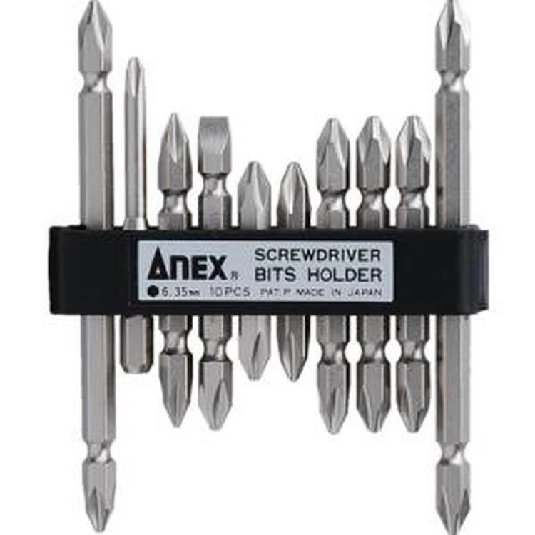 Anex Screwdriver Hyper Bit Set Mag Ahm10035 10Pcs Jis Japan Conform - Image 1 of 1