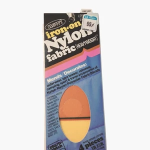 Plasti Stitch Iron On Nylon Fabric Patch Heavyweight 4 Piece 3x5 Mend Sportswear - Picture 1 of 10