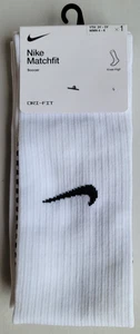 Womens Size Small(4-6) White/Black Nike Matchfit Knee High Soccer Socks - Picture 1 of 3