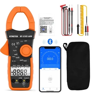 Zangenamperemeter AC/DC TRMS 400A Stromzange Multimeter 1000V CATⅢ Bluetooth APP - Picture 1 of 11