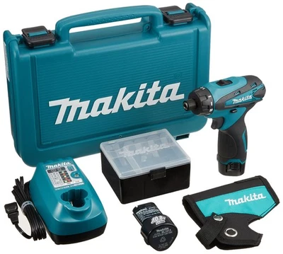 Trapano avvitatore ricaricabile Makita 10,8 V 1,3 Ah con 2 batterie DF030DWX - Immagine 1 di 3